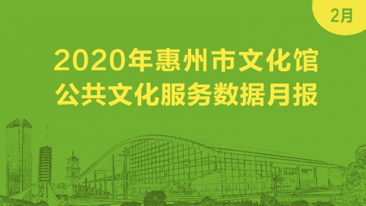 2020年惠州市文化馆公共服务数据月报（2月）