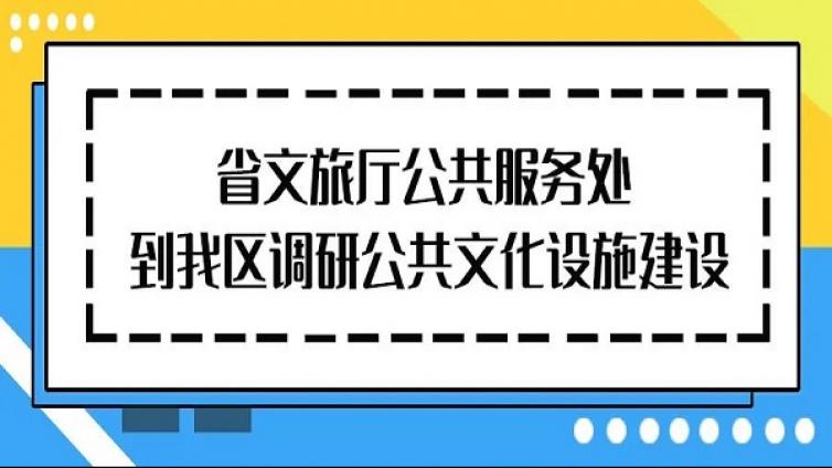 馆内动态｜省文旅厅公共服务处到我区调研公共文化设施建设